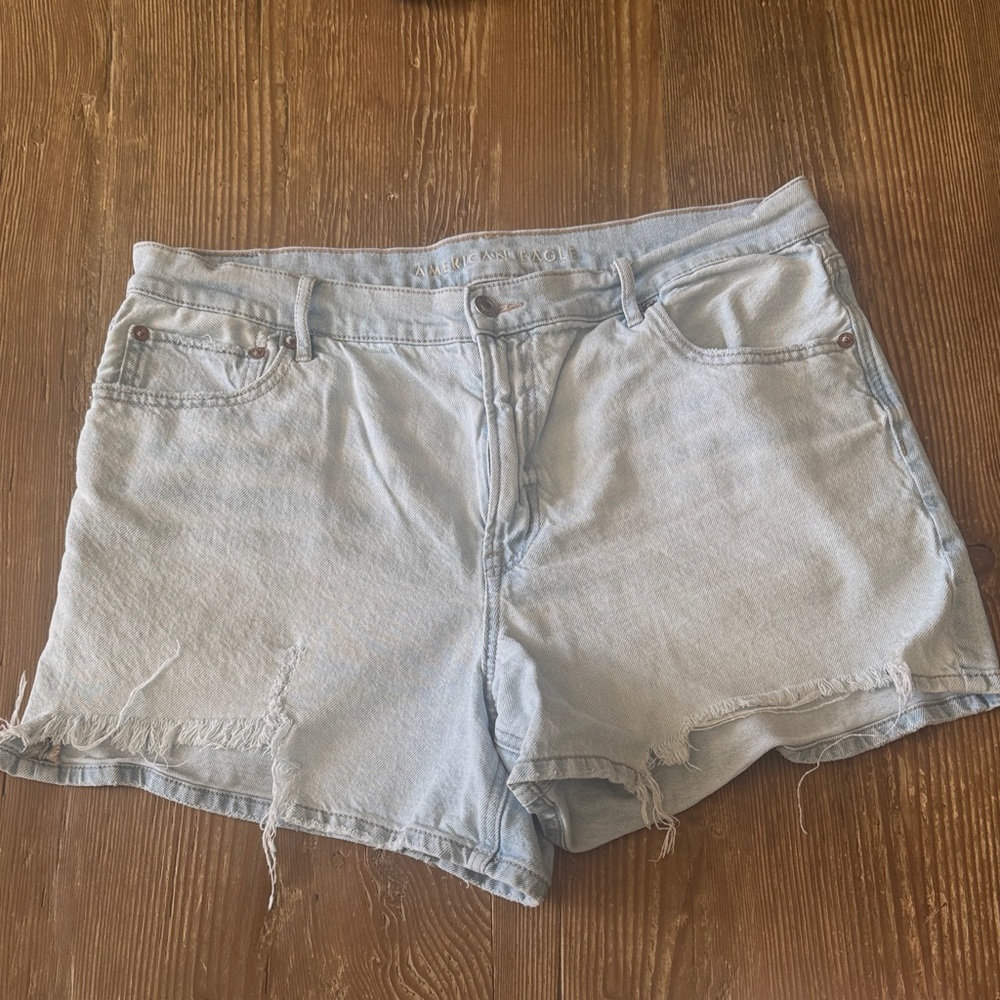 American Eagle Outfitters distressed Light Blue Jean Shorts